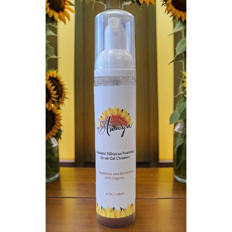 Limpiador Espumoso Exfoliante de Hibiscus – Anaya (63% Orgánico)