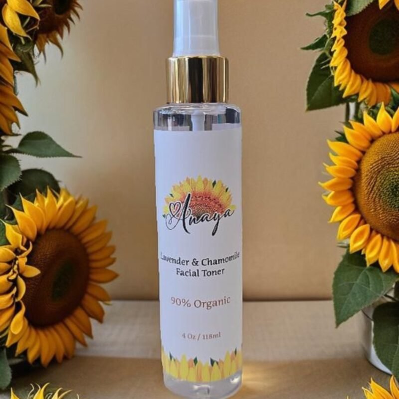 Tónico Facial Orgánico de Lavanda & Manzanilla – Anaya (90% Orgánico)